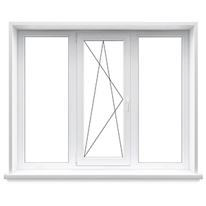 Трехстворчатое окно 1750x1470