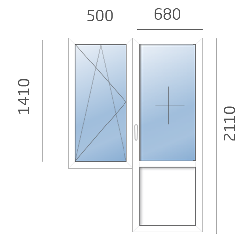 балконный блок в 606 серию