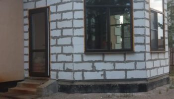 Остекление дома в поселке Вырица